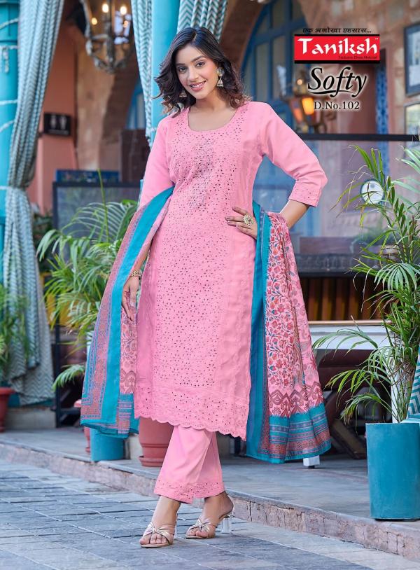 Taniksh Softy Vol 1 Kurti Bottom With Dupatta Collection